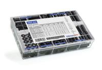 639-60000-hot-kit-pvc-fr-bk HellermannTyton Black PVC Cable Grommet Kit 639-60000 HOT Kit-PVC-FR-BK