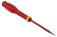 at25x75ve Facom Slotted Insulated Screwdriver, 2.5 x 0.4 mm Tip, 75 mm Blade, VDE/1000V, 178 mm Overall