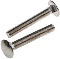 122-4430 Plain Stainless Steel Coach Bolt, M8 x 60mm