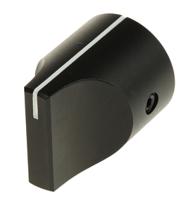 467-2441 RS PRO 19mm Black Potentiometer Knob for 6.4mm Shaft