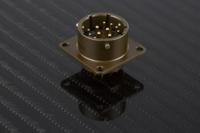 pt02a-14-12p Amphenol Socapex, PT, Copper Alloy 12 Way Panel Mount MIL Spec Circular Connector ReceptacleGreen, Pin Contacts,Shell