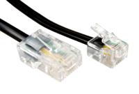 266-2482 RS PRO Male RJ11 to Male RJ45 Telephone Cable, Black Sheath, 20m