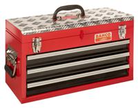 1484thd3rb Bahco 1483 3 drawers  Metal Tool Box , 520 x 220 x 300mm