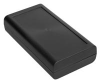 192-0766 RS PRO Black ABS Enclosure, IK03, Black Lid, 149.3 x 79.9 x 33.1mm
