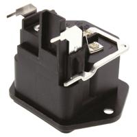 43013201 Schurter C14 Right Angle Panel Mount IEC Connector Male, 10A, 250 V, Fuse Size 5 x 20mm