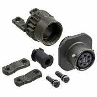 97-3057-1007 Amphenol Industrial, 97Size 12SL, 14, 14S Straight Cable Clamp, For Use With Jacketed Cable, Wires Protected