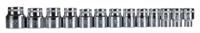 125-3053 RS PRO 18-Piece Metric 3/8 in Standard Socket Set with Ratchet, 6 point