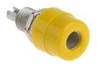 930176103 Hirschmann Test & Measurement Yellow Female Banana Socket, 4 mm Connector, Solder Termination, 32A, 30 V ac, 60V dc,