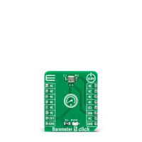 mikroe-4924 MikroElektronika Barometer 5 Click Barometric Pressure Sensor Add On Board for MS5637-02BA03 mikroBUS Socket