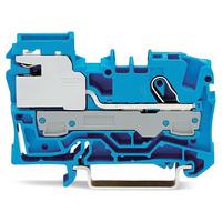2006-7114 WAGO  TOPJOB S Series Blue, 6mm², 1-Level, Push-In Cage Clamp Termination, ATEX, EAC Ex, IECEx