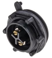 px0735p Bulgin Circular Connector, 2 Contacts, Panel, Standard Connector, Plug, Male, IP68, Standard Buccaneer Series