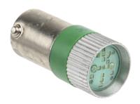 210-917 RS PRO Green LED Indicator Lamp, 24V dc, BA9s Base, 10mm Diameter, 170/160mcd