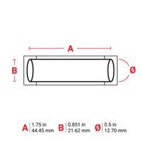bm-500-175-342-yl Brady B-342 Black on Yellow Heatshrink Labels, 44.45 mm Width, 21.62mm Label Length, 44.45mm Label Width