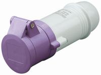 3301609 Scame IP44 Purple Cable Mount 3P Industrial Power Socket, Rated At 16A, 20 → 25 V