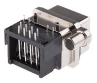 mrj538101 Amphenol Communications Solutions MRJ Series Female RJ45 Connector, Through Hole Right Angle 1 Port 8 -Way