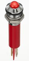 134-5531 RS PRO Red Panel Mount Indicator, 2V dc, 8mm Mounting Hole Size, Faston, Solder Lug Termination, IP67