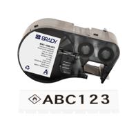 m4c-1000-422 Brady B-422 on Black on White Label, 25.40 mm Width