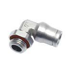 3699-04-19 Legris LF3600 Series Elbow Threaded Adaptor, M5 Male to Push In 4 mm, Threaded-to-Tube Connection Style
