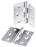 423-7111 ROCA Stainless Steel Butt Hinge, Screw Fixing, 50mm x 50mm x 1.2mm