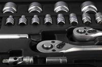 817-9242 RS PRO 46-Piece Metric 1/4 in; 3/8 in Standard Socket/Bit Set with Ratchet