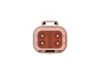 dt04-4p-tn09 TE Connectivity, DT04-4P Automotive Connector Plug Brown Cable 4 Way, Cable Termination DT04-4P-TN09