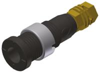 975454700 Hirschmann Test & Measurement Black Female Banana Socket, 2mm Connector, Solder Termination, 10A, 1000V ac/dc, Gold