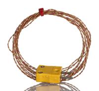 262-3215 RS PRO Type K Thermocouple 2m Length, 1/0.3mm Diameter, -75°C → +250°C
