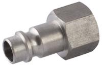 231-2696 RS PRO Steel Female Pneumatic Straight Threaded-to-Tube Adapter, 3/8 in Female Threaded, Tube