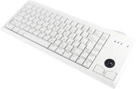 g84-4400lpbgb-0 CHERRY Wired PS/2 Compact Trackball Keyboard, QWERTY (UK), Grey