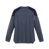 17overno1492tm Parade Blue Polyester Long Sleeve T-Shirt, UK- M, EUR- M