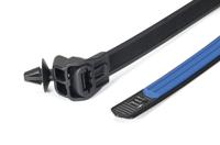 156-04097 HellermannTyton Black on Blue Cable Tie Mount 9.5 mm x 140mm, 9.5mm Max. Cable Tie Width