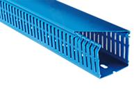 136-9126 RS PRO Blue Slotted Panel Trunking - Open Slot, W40 mm x D80mm, L2m, PVC
