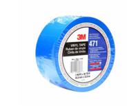 471 3M  Blue PVC 33m Lane Marking Tape, 0.14mm Thickness