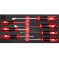 125-3058 RS PRO Pozidriv; Slotted Screwdriver Set, 7-Piece