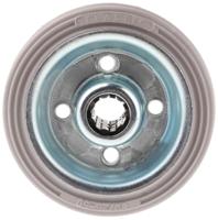 12054g LAG Black, Grey Rubber Non-Marking, Quiet Operation, Shock Absorbing Trolley Wheel, 60kg