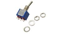 5646ab APEM Toggle Switch, Panel Mount, On-On, DPST, Solder Lug Terminal, 125V ac