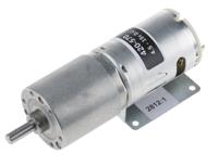 420-570 RS PRO Brushed Geared DC Geared Motor, 19.35 W, 6 → 15 V dc, 59 Ncm, 4 rpm, 6mm Shaft Diameter