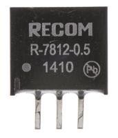 r-7812-05 Recom Switching Regulator, Through Hole, 12V dc Output Voltage, 15 → 32V dc Input Voltage, 500mA Output Current,