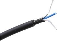 207-5319 RS PRO 2 Core Microphone Cable, 0.22 mm² CSA Unscreened, 3.7mm od, 100m, Black