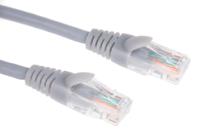 557-042 RS PRO, 1m Cat5e, Grey RJ45 to Male RJ45 Male, U/UTP Unshielded, Terminated LSZH Sheath