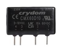 cmx60d10 Sensata Crydom CMX Series Solid State Relay, 10 A rms Load, PCB Mount, 60 V dc Load, 10 V dc Control