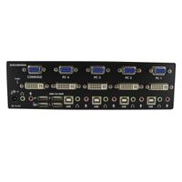 sv431ddvdua StarTech.com 4 Port Dual Monitor USB DVI KVM Switch, 3.5 mm Stereo 1920 x 1440 Maximum Resolution