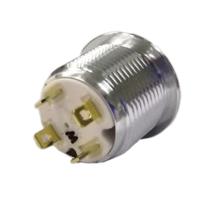 175-8454 RS PRO Illuminated Push Button Switch, Momentary, Panel Mount, 16mm Cutout, SPST, White LED, 36V dc, IP67