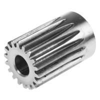 521-6727 RS PRO Stainless Steel 18 Teeth Spur Gear, 1 Module, 8mm Bore Diam, 18mm Pitch Diam, 20mm Hub Diam
