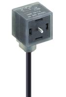 12136 Lumberg Automation VAD 2P+E DIN 43650, Female DIN 43650 Connector with Indicator Light, 24 V ac/dc Voltage