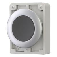 182959-m30c-fd-s Eaton RMQ Titan M30 Series Black Momentary Push Button, 30mm Cutout, IP67