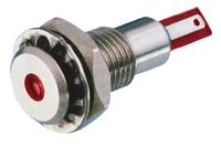 dx0505rd24 Bulgin Red Panel Mount Indicator, 24V dc, 12.2mm Mounting Hole Size, Solder Tab Termination, IP67