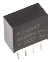 ro-1224s Recom RO DC-DC Converter, 24V dc/ 42mA Output, 10.8 → 13.2 V dc Input, 1W, Through Hole, +85°C Max Temp -40°C