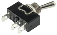 x32cp APEM Toggle Switch, Panel Mount, On-Off-On, SPDT, Tab Terminal