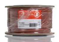 248-3622 RS PRO Brown 0.5mm² Hook Up Wire, 20 AWG, 16/0.2 mm, 25m, Silicone Rubber Insulation